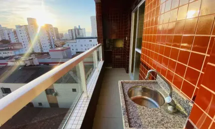 Apartamento com 2 quartos à venda na Rua Embaré, 59, Guilhermina, Praia Grande