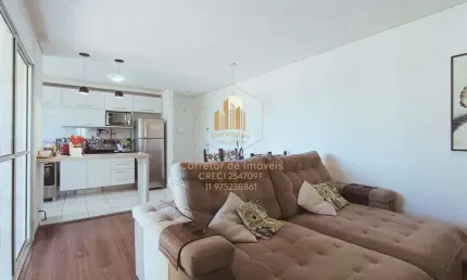 Apartamento com 3 quartos(1 suíte) à venda, 74,00m² em cotia