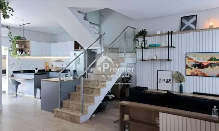 PORTEIRA FECHADA - Casa com 3 dormitórios à venda, 170 m² por R$ 1.490.000 - Jardim Park Real - Indaiatuba/SP