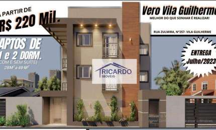 Apartamento com 1 dormitório à venda, 28 m² por R$ 220.000,00 - Vila Guilherme - São Paulo/SP