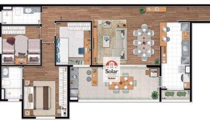 Apartamento à venda, 106 m² por R$ 671.000,00 - Bosque Flamboyant - Taubaté/SP