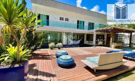Casa Alphaville Fortasleza com 4 dormitórios à venda, 400 m² por R$ 5.700.000 - Cararu - Eusébio/CE
