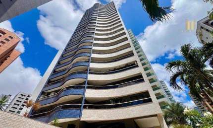 Apartamento com 2 dormitórios para alugar, 77 m² por R$ 3.637,86/mês - Meireles - Fortaleza/CE