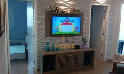 Apartamento com 2 dormitórios à venda, 51 m² por R$ 425.000,00 - Jardim Monte Alegre - Taboão da Serra/SP
