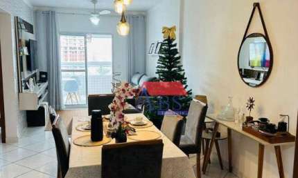 Apartamento com 2 dormitórios para alugar, 93 m² por R$ 3.600,02/mês - Aviação - Praia Grande/SP