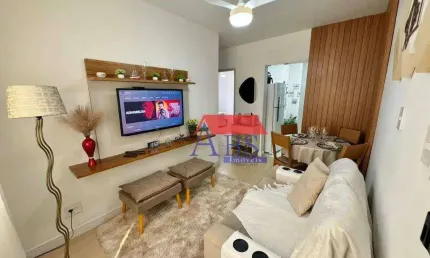 Apartamento com 2 dormitórios à venda, 55 m² por R$ 380.000,00 - Vila Guilhermina - Praia Grande/SP