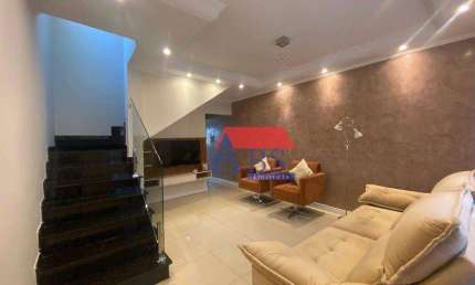 Sobrado com 3 dormitórios à venda, 167 m² por R$ 770.000,00 - Vila Ponte Nova - Cubatão/SP