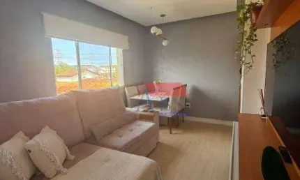 Apartamento com 2 dormitórios à venda, 56 m² por r$ 300.000,00 - jardim casqueiro - cubatão/sp