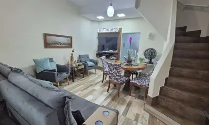 Casa com 3 dormitórios à venda, 120 m² por r$ 750.000,00 - campo grande - santos/sp