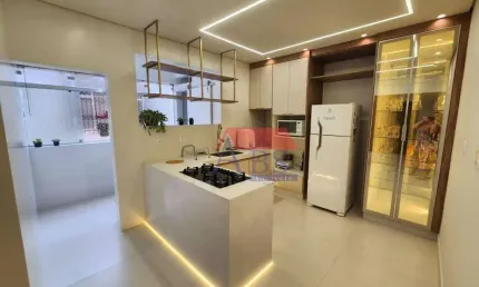 Apartamento com 2 dormitórios à venda, 83 m² por r$ 595.000,00 - ponta da praia - santos/sp
