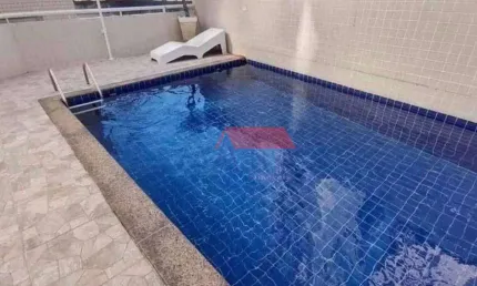 Apartamento com 1 dormitório à venda, 32 m² por r$ 235.000 - aviação - praia grande/sp