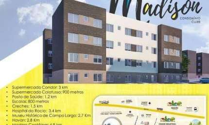 Apartamento com 2 quartos à venda na Rodovia dos Expedicionários, 4799, Bom Jesus, Campo Largo, 40 m2 por R$ 169.000
