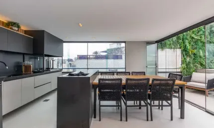 Cobertura para venda em Moema com 2 quartos, sendo 2 suítes, 195m²