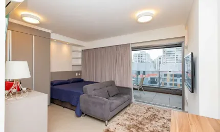 Apartamento tipo para venda em brooklin com 1 quarto, sendo 1 suíte, 41m²
