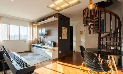 Cobertura para venda em vila gumercindo com 2 quartos, 107m²