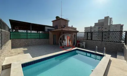 Cobertura com 3 dormitórios à venda, 216 m² por R$ 990.000 - Tupi - Praia Grande/SP
