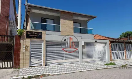 Sobrado novo com 2 dormitórios à venda, 50 m² por r$ 310.000 - cidade ocian - praia grande/sp