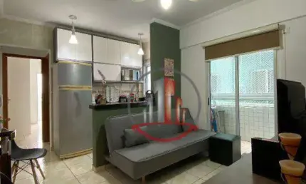 Apartamento com 1 dormitório, Lazer completo, à venda, 37 m² por R$ 270.000 - Boqueirão - Praia Grande/SP