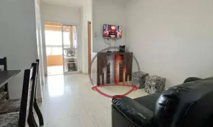 Apartamento com 1 dormitório à venda, 45 m² por r$ 345.000 - mirim - praia grande/sp