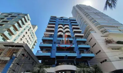 Apartamento vista mar com 2 dormitórios à venda, 81 m² por r$ 780.000 - canto do forte - praia grande/sp