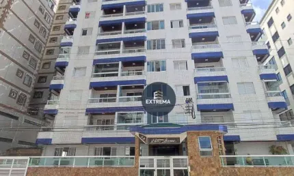 Apartamento com 2 dormitórios à venda, 77 m² por R$ 389.000,00 - Cidade Ocian - Praia Grande/SP