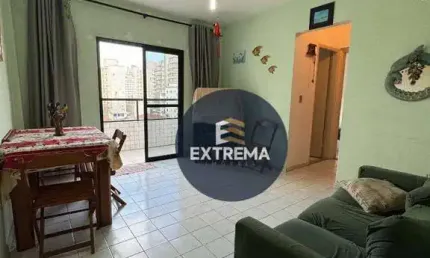 Apartamento com 1 dormitório à venda, 57 m² por R$ 285.000 - Tupi - Praia Grande/SP