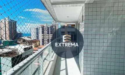 Apartamento com 2 dormitórios à venda, 82 m² por r$ 490.000,00 - aviação - praia grande/sp