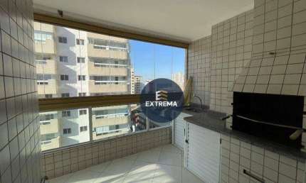Apartamento de 3 dormitórios mobiliado em Praia Grande