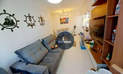 Apartamento com 2 dormitórios à venda, 73 m² por r$ 505.000,00 - vila guilhermina - praia grande/sp