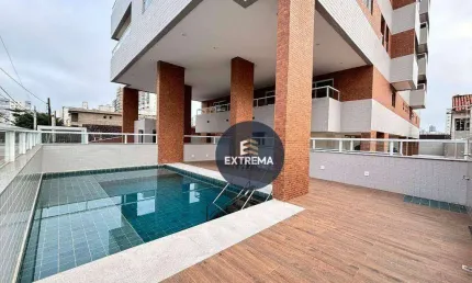 Apartamento com 1 dormitório à venda, 47 m² por r$ 380.000,00 - vila guilhermina - praia grande/sp