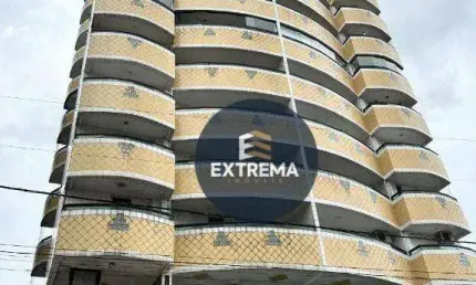Apartamento de 1 dormitório a venda em Praia Grande com sacada.