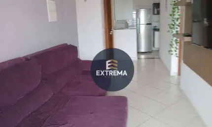 Apartamento mobiliado com 2 dormitórios  sendo 1 suite à venda, por r$ 400.000 - tupi - praia grande/sp
