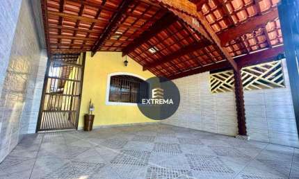 Casa  Lado Praia com 2 dormitórios Sendo 1  Suite com Espaço gourmet  à venda,  por R$ 385.000 - Vilamar - Praia Grande/SP