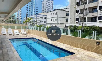 Apartamento  Mobiliado com 2 dormitórios sendo 1 Suite à venda, 88 m² por R$ 380.000 - Tupi - Praia Grande/SP