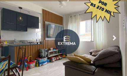 Apartamento com 1 dormitório à venda, 43 m² por R$ 270.000 - Aviação - Praia Grande/SP
