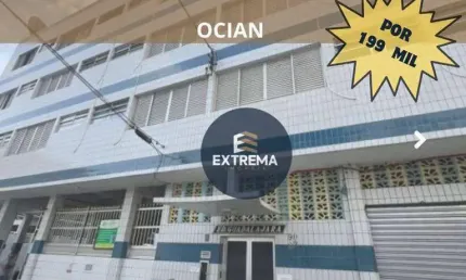 Apartamento com 1 dormitório à venda, 38 m² por R$ 199.000,00 - Ocian - Praia Grande/SP