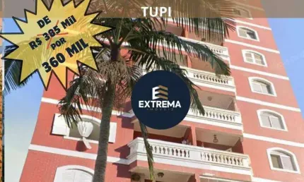 Viva com vista para o mar – apartamento amplo a 100m da praia em vila tupi por r$ 360 mil!