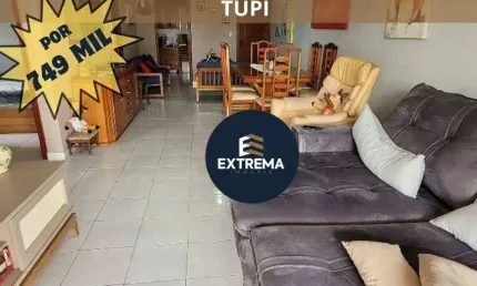 Apartamento mobiliado e amplo na vila tupi – 3 dormitórios, lazer completo e localização privilegiada! ???