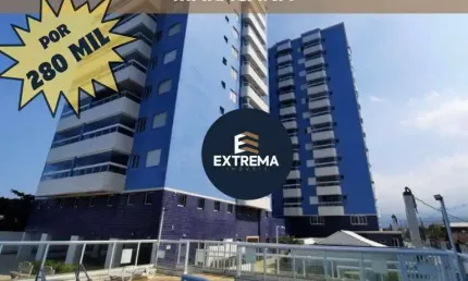 Apartamento Mobiliado Frente à Praia no Maracanã – 1 Dormitório, Lazer Completo por R$ 280 Mil! ???