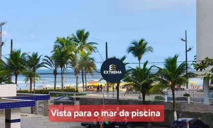 Vista incrível para o mar na ocian! seu novo lar mobiliado com lazer completo por r$ 360 mil!