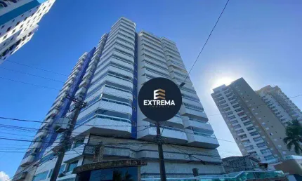 Oportunidade na praia grande: 1 dormitório pé na areia, semi mobiliado