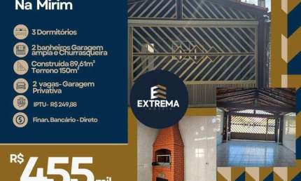 Casa com 3 dormitórios à venda, 89 m² por R$ 455.000,00 - Mirim - Praia Grande/SP