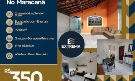 Casa com 2 dormitórios à venda, 72 m² por R$ 350.000,00 - Maracana - Praia Grande/SP
