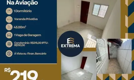 Casa com 1 dormitório à venda, 43 m² por R$ 219.000,00 - Aviação - Praia Grande/SP