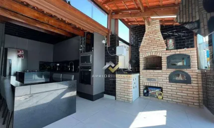 Cobertura com 3 dormitórios à venda, 122 m² por R$ 660.000,00 - Vila Alzira - Santo André/SP
