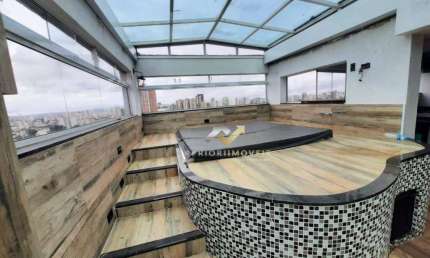 Cobertura com 3 dormitórios, 192 m² - venda por R$ 1.600.000,00 ou aluguel por R$ 7.700,01/mês - Campestre - Santo André/SP