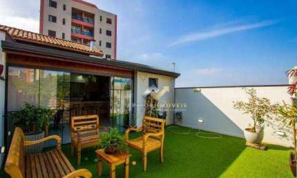 Cobertura com 2 dormitórios à venda, 130 m² por R$ 795.000,00 - Vila Assunção - Santo André/SP