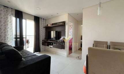 Apartamento com 2 dormitórios à venda, 47 m² por R$ 405.000,00 - Vila Valparaíso - Santo André/SP