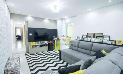 Apartamento com 3 dormitórios à venda, 97 m² por R$ 532.000,00 - Jardim Santo Antônio - Santo André/SP