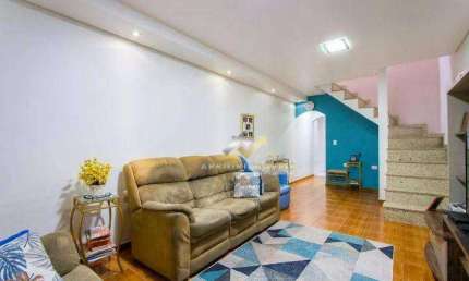 Sobrado com 3 dormitórios, 228 m² - venda por R$ 840.000,00 ou aluguel por R$ 4.764,00/mês - Jardim Las Vegas - Santo André/SP